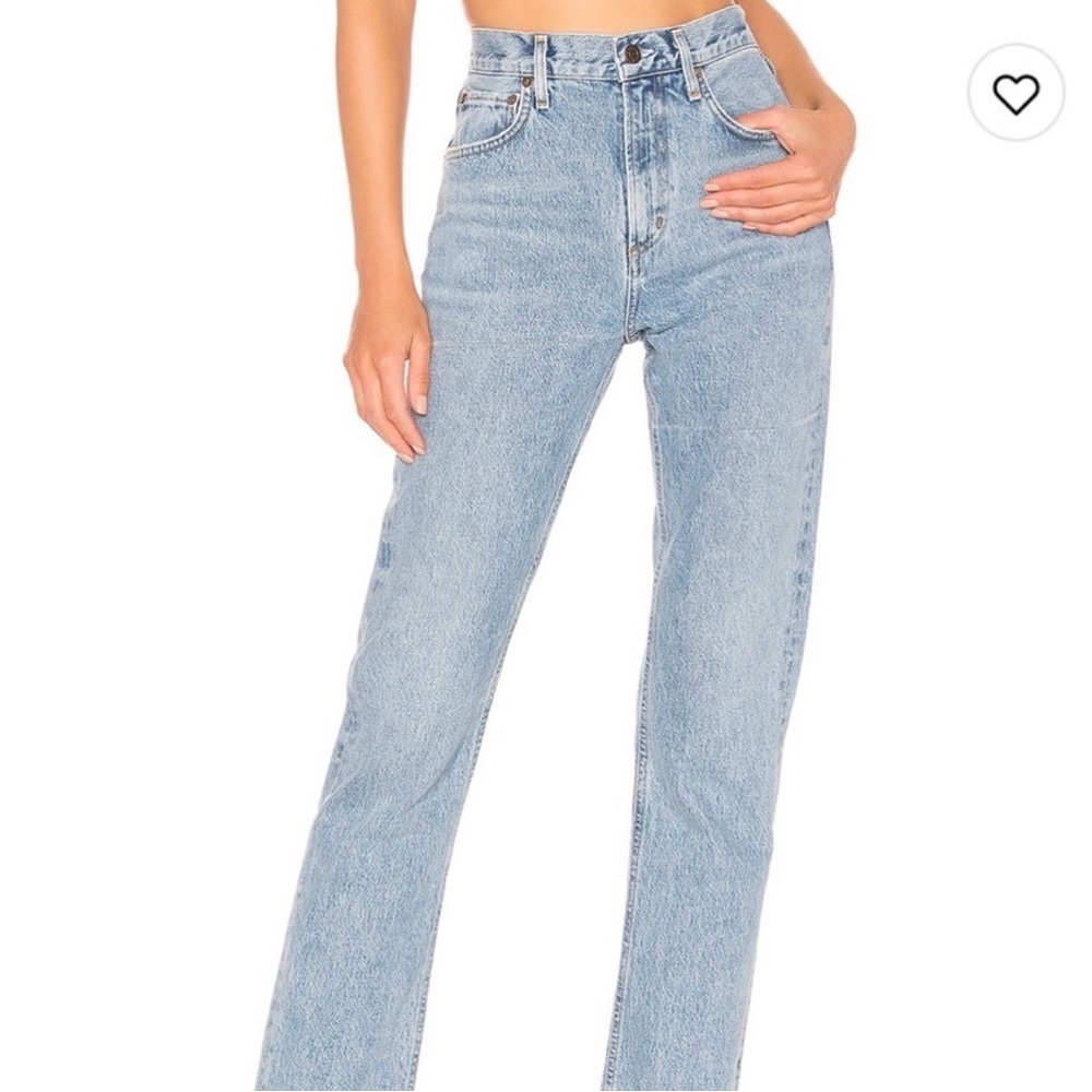 AGOLDE Brand New Classic Blue Women's Straight Jeans